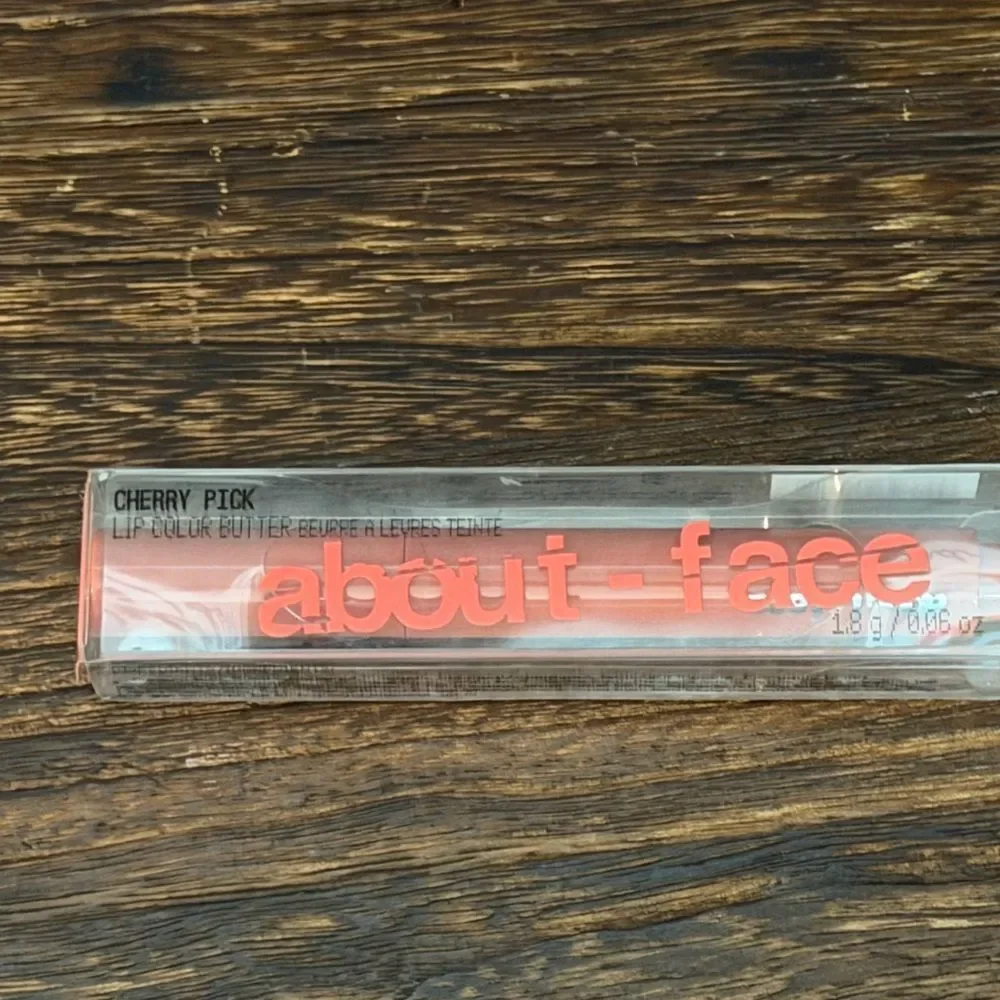 About-Face Bundle Cherry Pick Lip Pencil and Cheek Freak Blush Set. Peach. New!